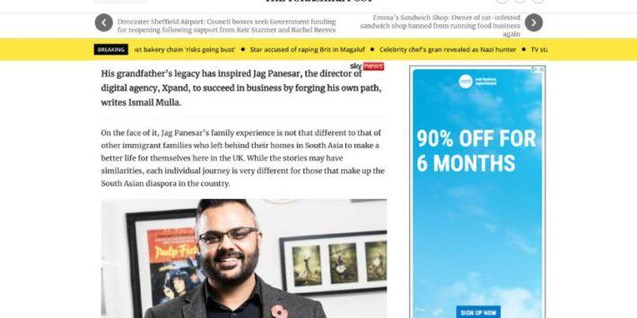 How Jag Panesar’s grandfather inspired him to set up his own digital agency