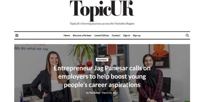Entrepreneur Jag Panesar calls on employers to help boost young people’s career aspirations