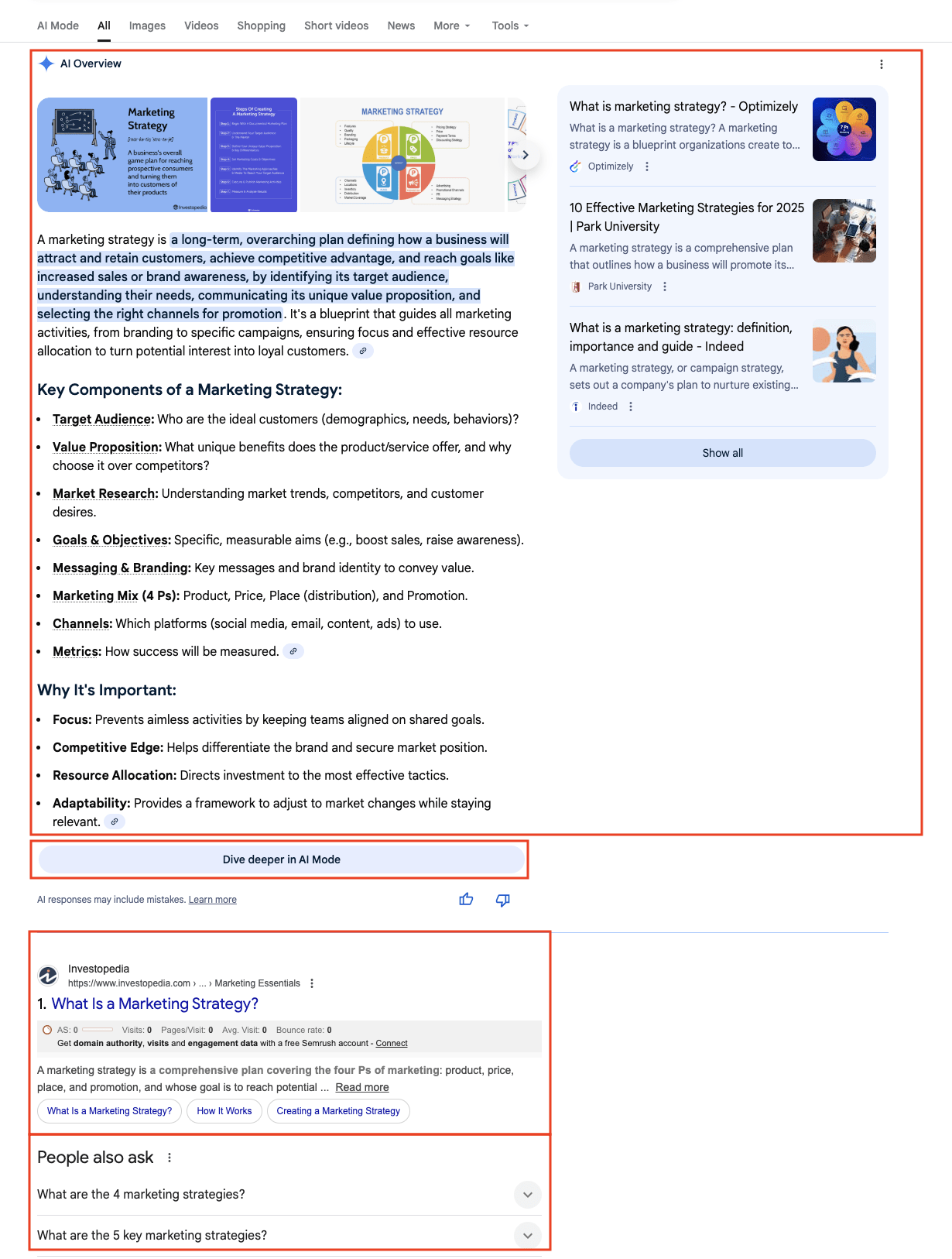 Google has embedded AI features directly into search results