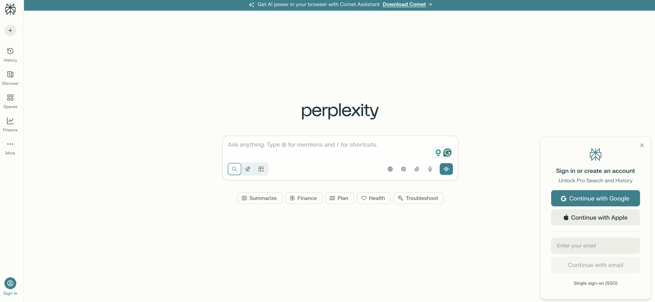 Perplexity is an AI-powered search engine